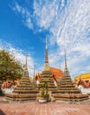 Ornate chedis at Wat Pho, Bangkok, Thailand