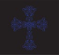 Ornate Christian Cross Vector Royalty Free Stock Photo