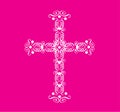 Ornate Christian Cross Vector Royalty Free Stock Photo