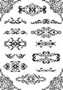 Ornate classical elements set