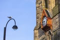 Clock of St. Nicholas Cathedral in Newcastle upon Tyne, UK Royalty Free Stock Photo