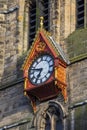 Clock of St. Nicholas Cathedral in Newcastle upon Tyne, UK Royalty Free Stock Photo