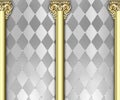Ornate column background Royalty Free Stock Photo