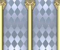 Ornate column background Royalty Free Stock Photo