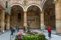 Ornate courtyard in the Palazzo Vecchio in Florence