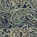 Ornate damask background. Paisley seamless pattern.