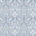 Ornate damask background. Vector vintage wallpaper.