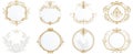 Elegant Gold Ornate Frames Royalty Free Stock Photo