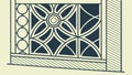 Ornate Decorative Screen Geometric Pattern, vector design Generative AI Royalty Free Stock Photo
