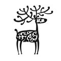 Ornate deer, sketch for your design