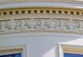 Ornate details on Georgian houses in Brighton. UK