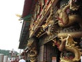 Ornate details on the Jumbo floating restaurant, Aberdeen, Hong Kong