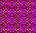 Ornate diamond pattern magenta red dark blue green