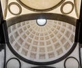 Ornate dome inside of Medici Chapel