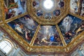 Ornate dome inside of Medici Chapel