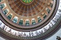 Ornate dome inside state capital building, Springfield, Illinois