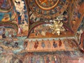 Ornate Dome Interior, Romanian Patriarchal Cathedral, Bucharest Royalty Free Stock Photo