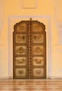 Ornate door at the Chandra Mahal, Jaipur City Palace
