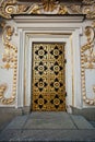 Ornate door of church Royalty Free Stock Photo