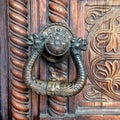 Ornate door handle Royalty Free Stock Photo