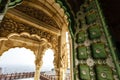 Ornate doors and entrance of the Jaswant Thada cenotaph in Jodhpur, Rajasthan