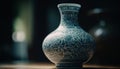 Ornate earthenware vase, antique Turkish souvenir decoration generated by AI