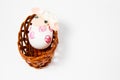 Ornate eggshells as ship - lamb in the nest - hand made eastern decoration