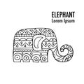 Ornate elephant design