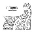 Ornate elephant design