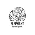 Ornate elephant design