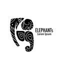 Ornate elephant design