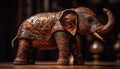 Ornate elephant figurine, a souvenir of Indian culture generated by AI