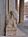 Ornate Elephant statue, Darasuram temple, Tamil Nadu, southern India