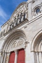 ornate entrance and facade of saint mary magdalene basilica