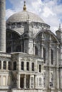 Ornate exterior of Ortakoy Mosque in Istanbul, Turkey