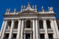 Facade of the Archbasilica of Saint John Lateran in Rome Royalty Free Stock Photo