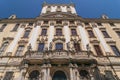 Ornate facade of the historic university building in Wroclaw old town, Poland