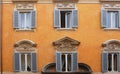 Ornate facade in Rome, Italy