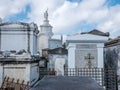 Ornate family mausoleums in St. Louis Cemetery  1 in New Orleans, Louisiana, United States Royalty Free Stock Photo