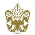 Ornate Fleur De Lis Royalty Free Stock Photo