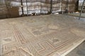 Ornate floor mosaics at the Basilica of Moses), Mount Nebo, Jordan