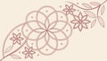 Ornate Floral Corner Pattern Vector for Elegant Borders and Decorations, vector design Generative AI Royalty Free Stock Photo