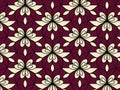 Ornate-floral repeating pattern for decorative-textile-prints and abstract-background-design. Royalty Free Stock Photo