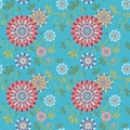 Ornate floral seamless texture Royalty Free Stock Photo
