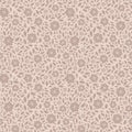 Ornate floral seamless texture, endless pattern with flowers. Royalty Free Stock Photo