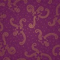 Ornate floral seamless texture. Royalty Free Stock Photo