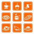 Ornate food symbols