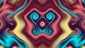 Ornate fractal of colour and design