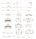 Ornate frames and Collection of design elements,labels,icon