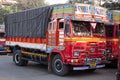 An ornate freight truck in Mumbai